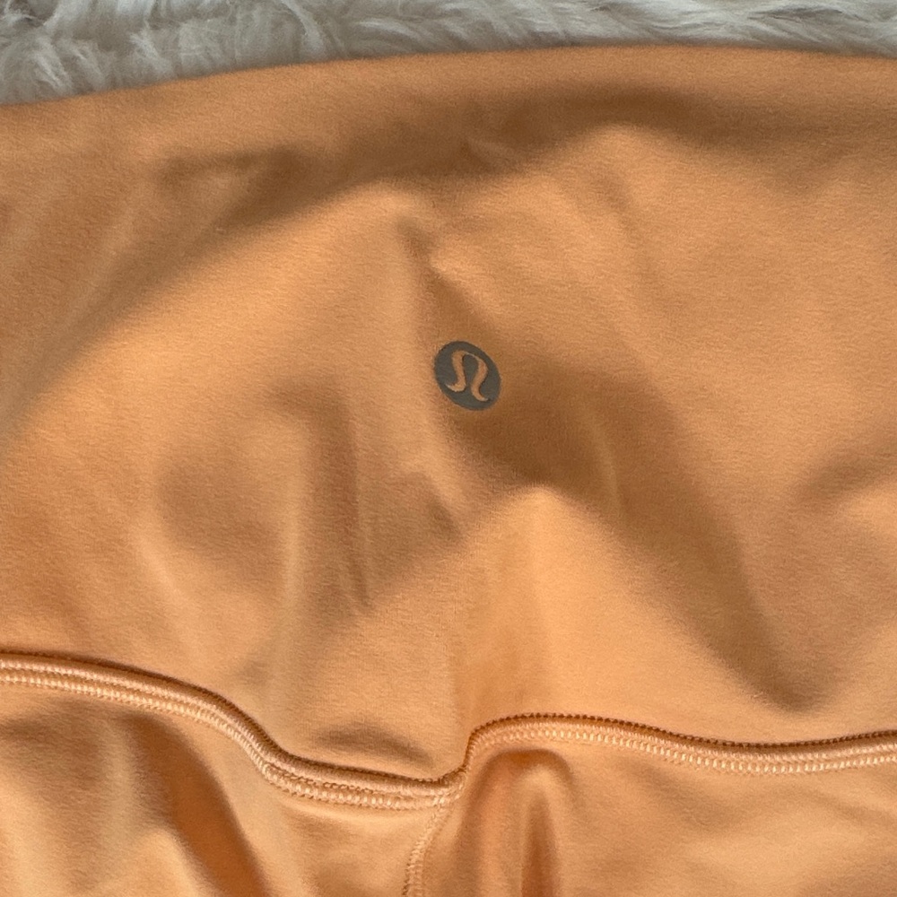 2 Pairs of Lululemon Peach & Lavender Leggings Small